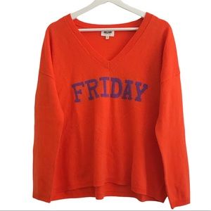 Wool/cashmere Orange Sweater